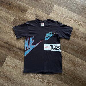 Vintage 90s Nike AOP Wrap Logo Tee Size Medium